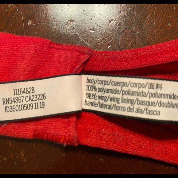 Victoria’s Secret red lace Dream Angels bra sz 36D - Picture 5 of 5